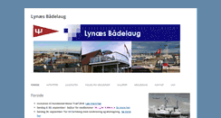 Desktop Screenshot of lynaesbaadelaug.dk
